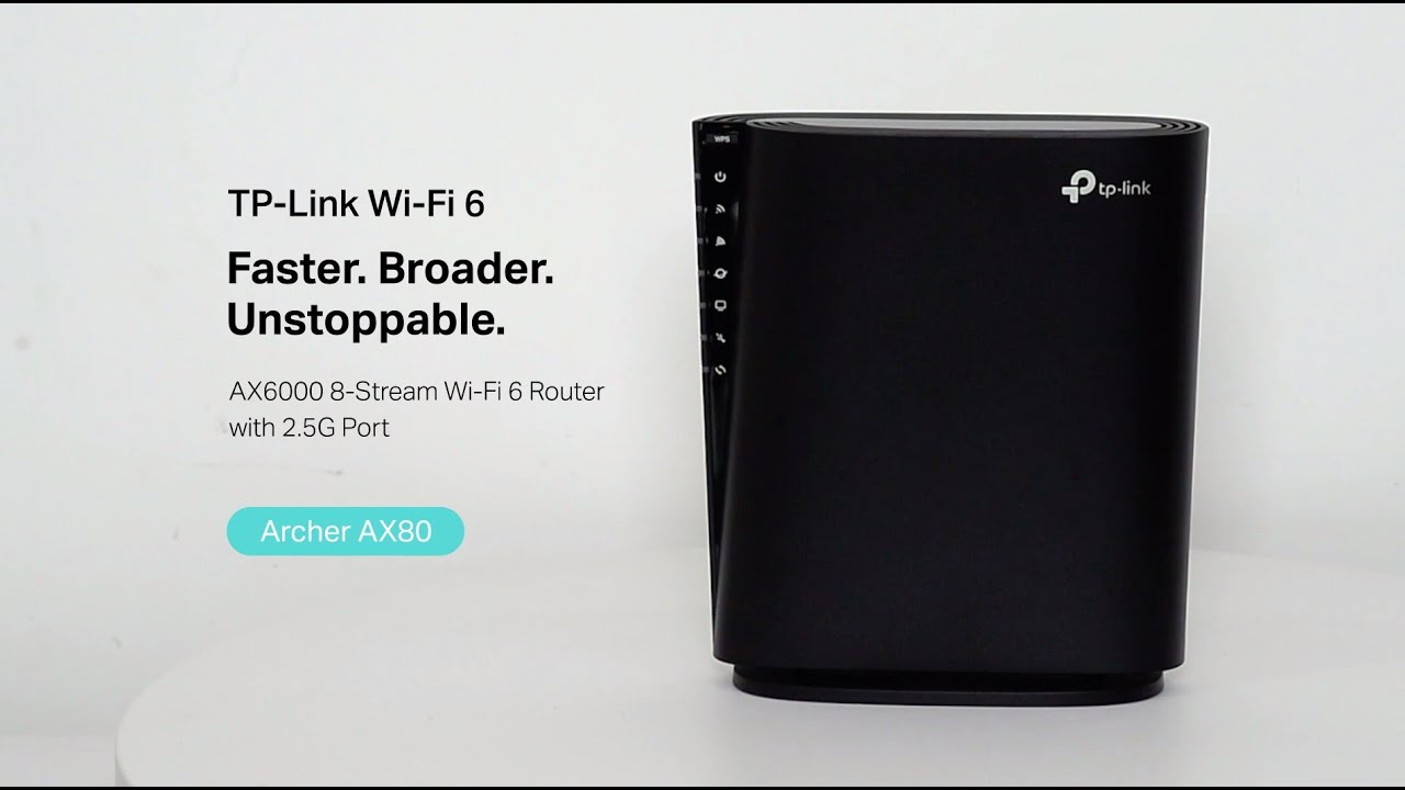 Archer AX80 — AX6000 8-Stream WiFi 6 Router with 2.5G Port