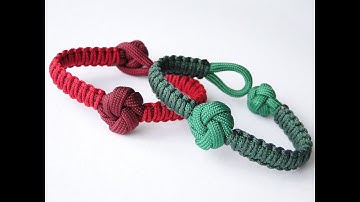 How to Make a Mandala Knot and Loop Closure/Micro Cord Cobra Weave Paracord Bracelet
