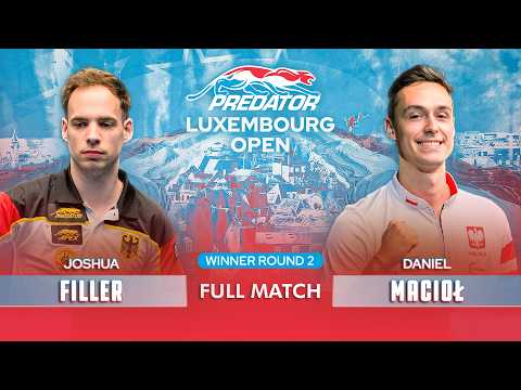 FILLER vs MACIOL Winner Round 2 PREDATOR EUROTOUR LUXEMBOURG OPEN 2026