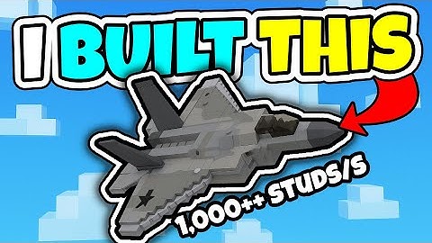 I Built F22 Raptor in *Build A Plane* [ INSANE SPEED Results ] #roblox