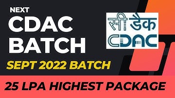 Next CDAC batch announced | Sept 2022 batch | Know everything | Online or Offline | 2022 eligible ?