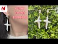 DIY Cross Pearl Earring Tutorial, how to properly open and close jump rings