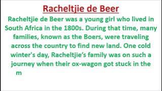 racheltjie de beer