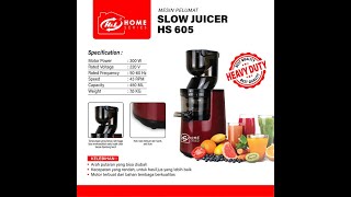 HL HS605 Slow Juicer Mesin Pelumat