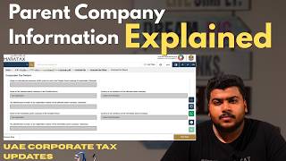 How to Enter Parent Company Information in EmaraTax Corporate Tax Return Step by Step Guide