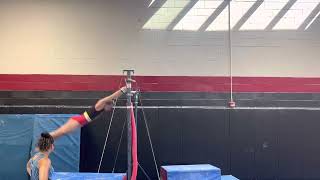 Brianna Hawthorne 2025 Arabian dismount off of bars