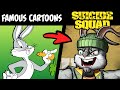 What if FAMOUS CARTOONS Were on The SUICIDE SQUAD?! (Stories & Speedpaint)