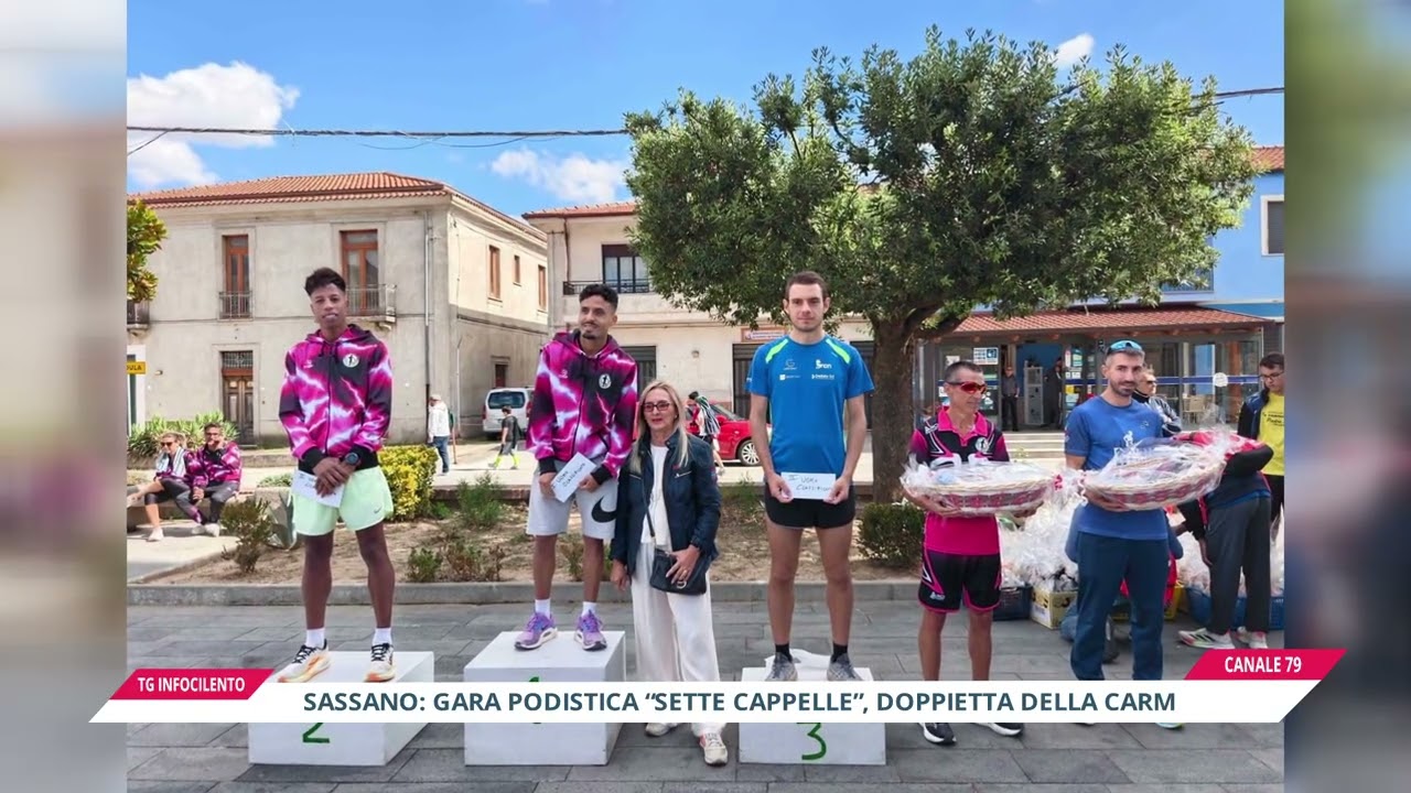 Sassano: successo per la gara podistica "Sette Cappelle" con una doppietta della Carmax Camaldolese