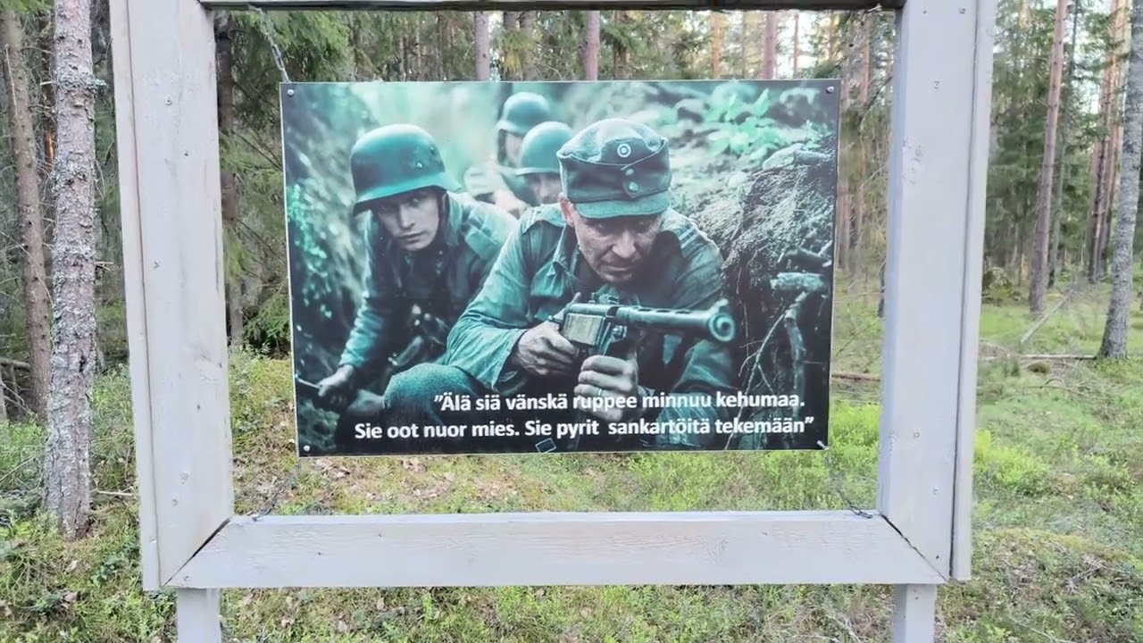 Tuntemattoman polku Virolahden bunkkerimuseolla.