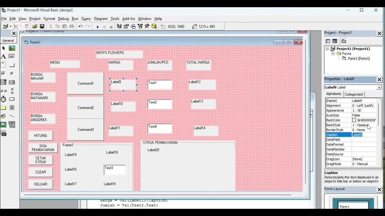 Tutorial membuat aplikasi kasir menggunakan visual basic 0 6 matkul