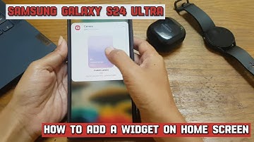 How to add a widget on Samsung Galaxy S24 Ultra Home screen