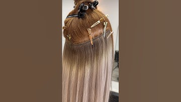 How To Sew In Weft Hair Extensions | Watch Full Video! #sewinhairextensions #hairextensions #hair