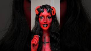 Devil makeup 👹 #makeup #cosplay #halloween #makeuplook #makeuptransformation