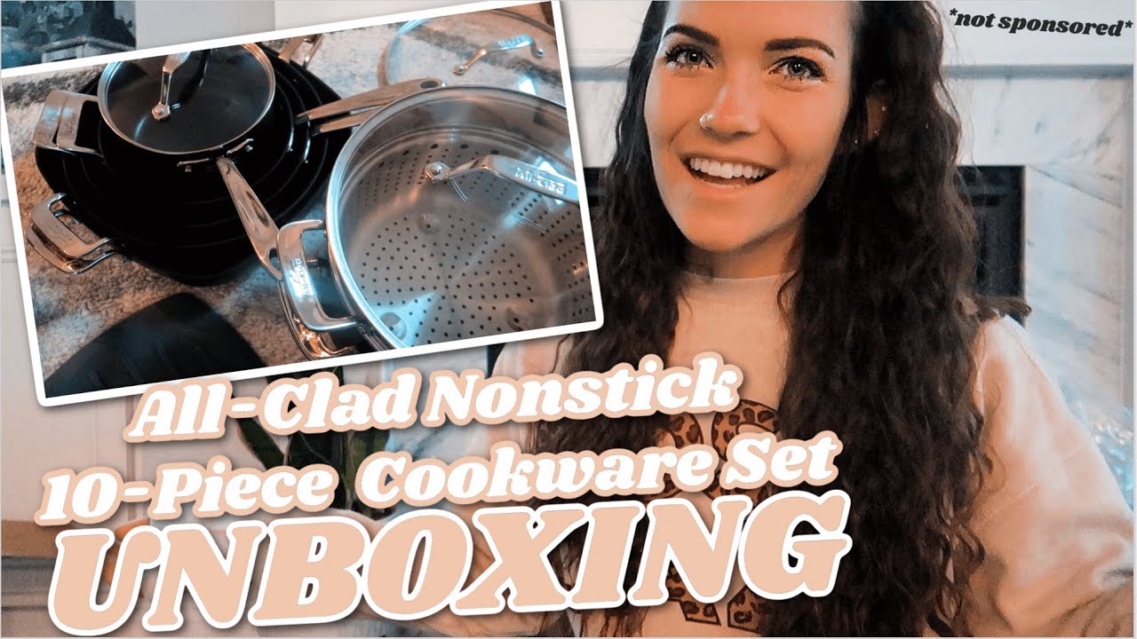 All-Clad Essentials Nonstick Cookware Set · 10 Piece Set