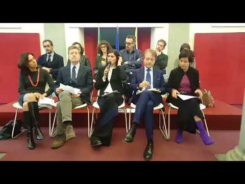 Conferenza stampa di fine anno sindaco Torino Chiara Appendino