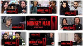 Monkey Man official trailer  || mashup reaction  || Dev patel || Jordan peele || reaction 2024