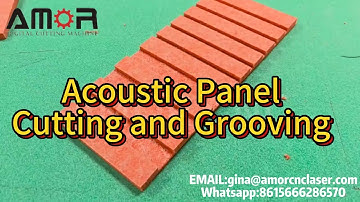 Polyester Slat Wall Panels Cutting and Grooving | Acoustic panel cutting machine