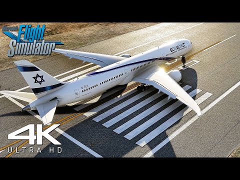 Flight Simulator 2023 | Boeing 787-10 | INSANE REALISM Takeoff At Ben Gurion Airport | 4K