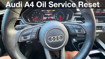2020 Audi A4 How to Reset Oil Service Reminder / Maintenance