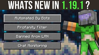 Whats New In Minecraft 1.19.1 - Messages From Inside Mojang