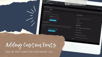 Adding a Custom Font to Showit