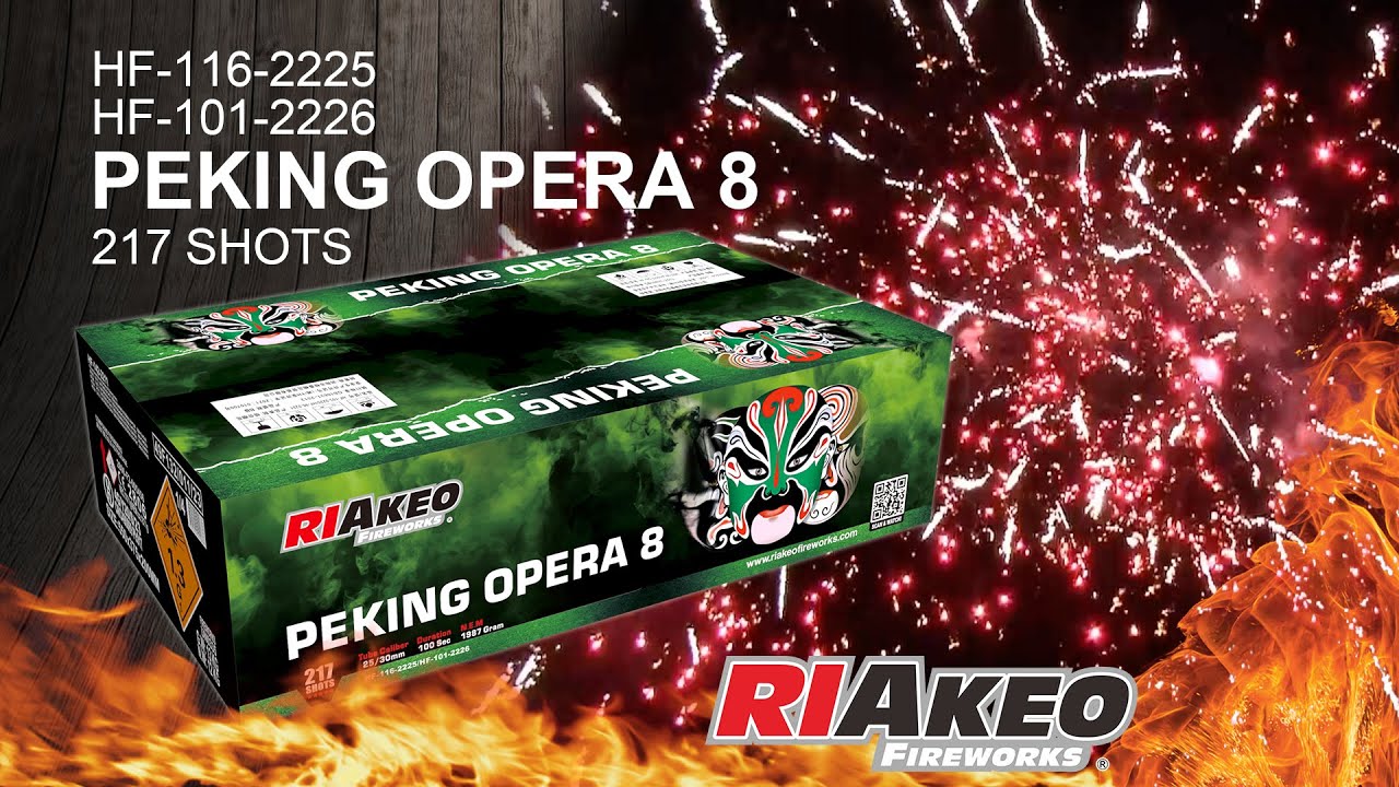 PEKING OPERA 8 HF-116-2225 HF-101-2226 20/30mm | RIAKEO FIREWORKS