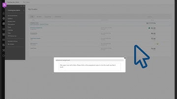 Viewing Instructor Feedback on Assignments in Blackboard