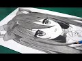 How To Draw a Cute Anime Wolf Girl "Using Only ONE Pencil"