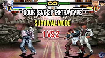 SNK VERSUS CAPCOM ULTIMATE MUGEN Gameplay | Survival Mode | GOUKI SVC 2P EXTRA TYPE | (PC) (HD)