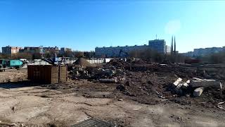 Калининград демонтаж фундамента Дома Советов. 20.03.25 года