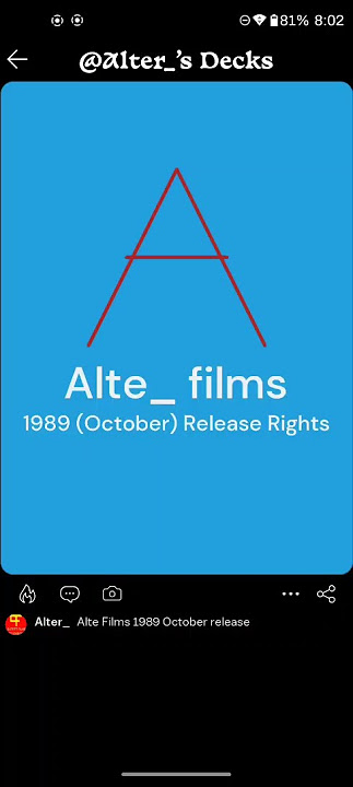 1989 Alte films