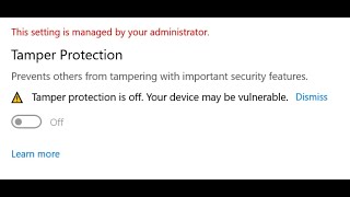 fix windows security error this setting is managed by your administrator on windows 10/11