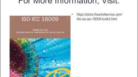 The ISO IEC 18009 Toolkit