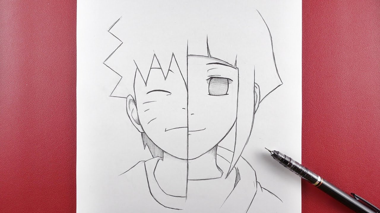 ESBOÇO - Hinata Hyuga #naruto #drawing #boruto #howtodrawanime #howtod