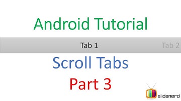 139 Android Scrollable Tabs Part 3 |