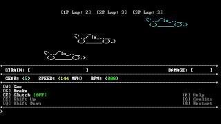 First Look At Ayrton Turn-Based Strategy Ascii Racing Game