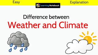 Difference between Weather and Climate