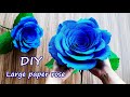 DIY How To Make Large Paper Rose / Rose Paper Flower / Góc nhỏ Handmade