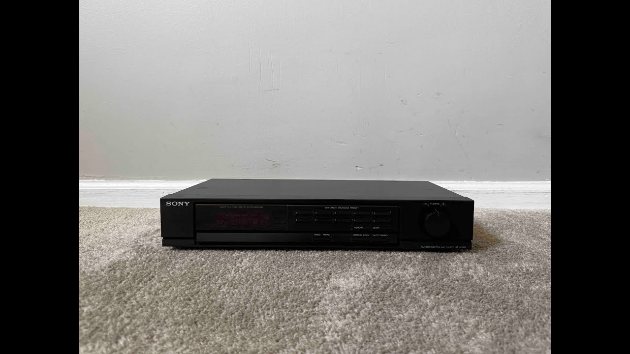 Sony ST-JX301 AM FM Home Stereo Digital Radio Tuner - YouTube