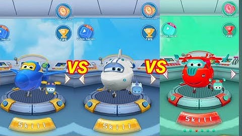 Super Wings: jett run - Jarome vs Astra vs Deonnni red Who