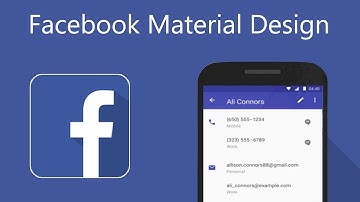 Material Design Facebook App Download.!
