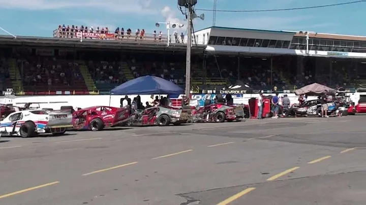 Oswego Speedway Super Modifieds Heat # 2 Part 1/2 ...