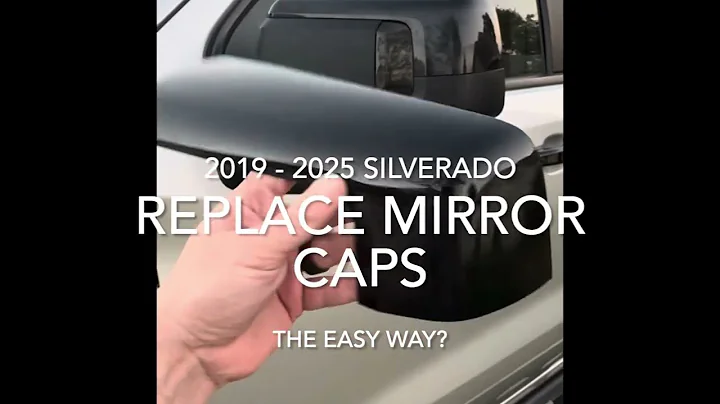 DIY FIX - 2019+ SILVERADO REPLACE MIRROR CAPS THE EASY WAY