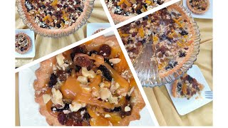 Tarte aux fruits secs☺️تارت الفواكه الجافة الراقية ? بحشوة الكراميل اللذيذة ? جربوها متترددوش ??