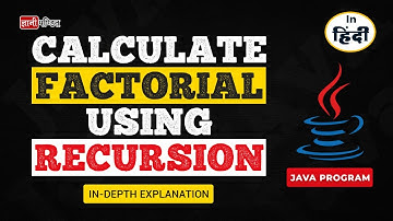 factorial of a number using recursion in java