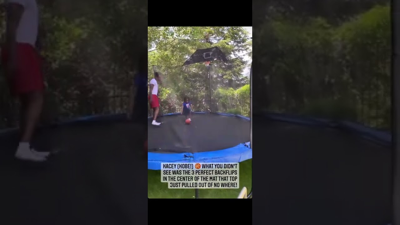 YB playing ball with is son💚 