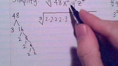 Adding and Subtracting Radicals Part 2