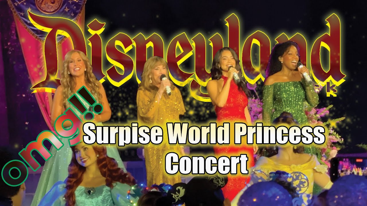 OMG!! Surprised World Princess week at Disneyland | mini concert 
