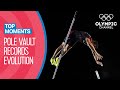 Evolution of the Pole Vault Olympic Record! | Top Moments