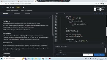 Best of Two | Codechef | Starters 97 | Solution Code In Comment.